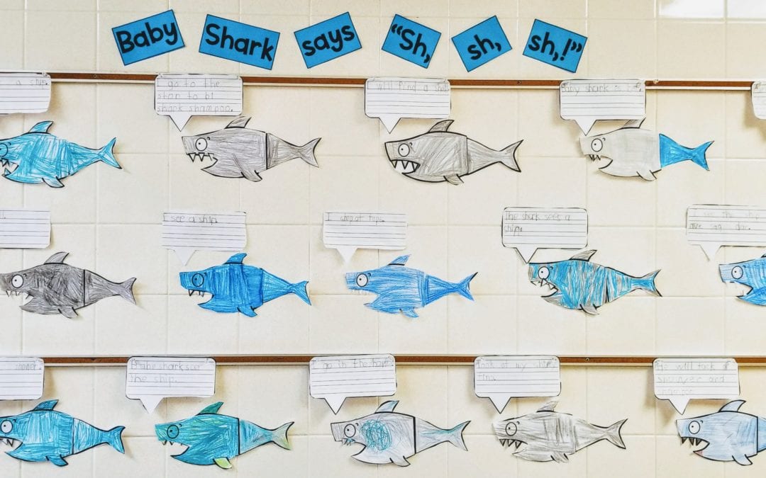 Baby Shark says “Sh, sh, sh!”